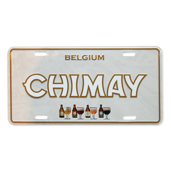 a85777220586e52d7abeb42a04182a4c chimay metal plate white