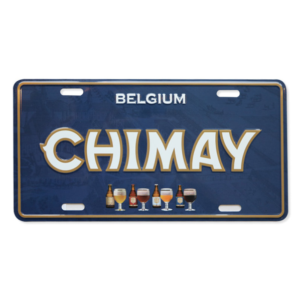 e43affb77b724b7a5f86eeb838f38d48 plaque métallique chimay bleue